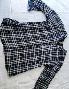 Black &amp; White Plaid Tunic