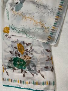 Floral Print Saree