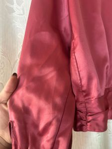 Vintage Silk Tie-Neck Blouse