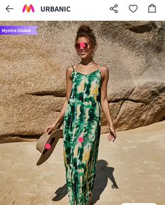 Beautiful Tye and Dye Green Dress