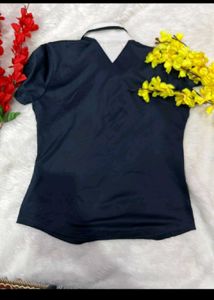 Nike blue polo tee