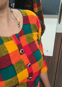 Colorful Checkered Kurta
