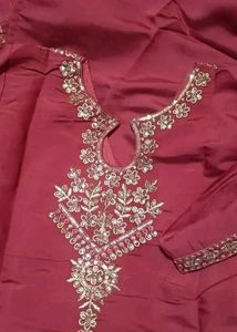 Maroon Embroidered Salwar Kameez Set