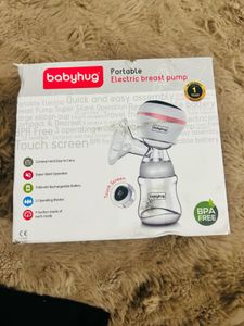 Babyhug Portable Electric Breast Pump ,bottle