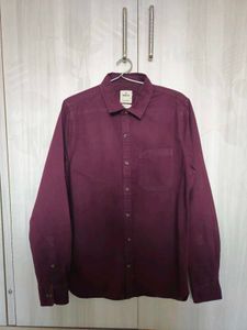 Wrogn Maroon Shirt For Men