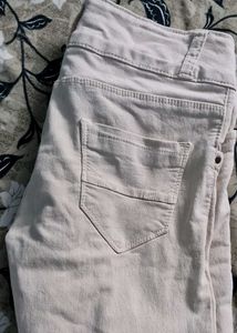 Beige Colour Women Jeans