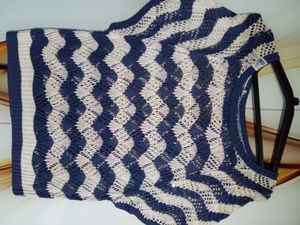 Zigzag Knit Top