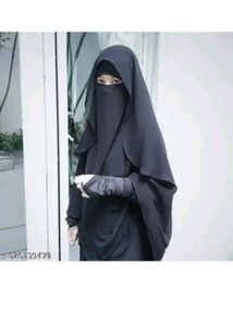 Elegant Black Niqab Nose Pis