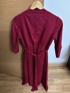 Red Dress with Belt