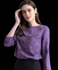 Elegant Floral Print Top