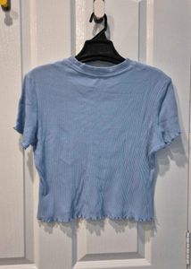 Blue Crop Top