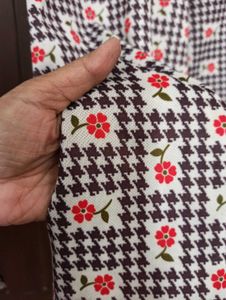 Woollen Floral Print Skirt