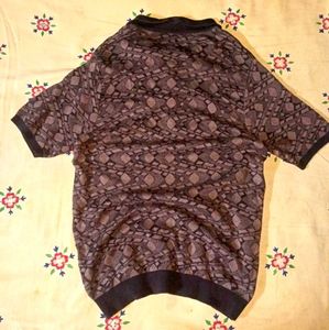 Patterned Polo Shirt sweatshirt
