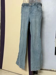 Branded Flare Leg Denim Jeans Size 28-30