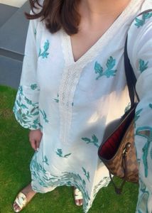 Pakistani cut work suit set