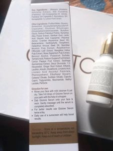 Brand: Glutone  Glutone Face Serum  Improves Skintone, Glow And Radiance. I Only Used Twice