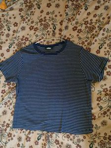 Striped Navy Blue T-Shirt