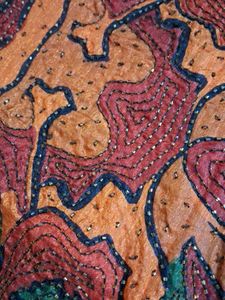 Colorful tussher silk saree