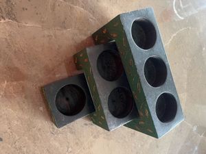 Wooden Candle Holder Set