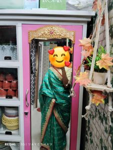 Elegant Green Embroidery Saree
