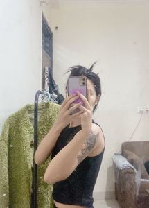 Black Sleeveless Tank Top