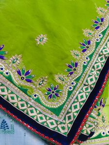 heavy work saree