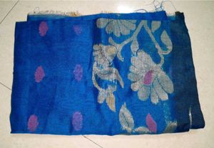 Any one cotton blouse free with Blue Floral jamdan