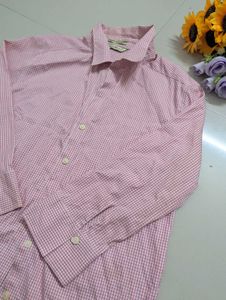 Eddie Bauer Pink Checkered Shirt