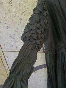 Stylish Dark Mehndi Colour One Piece Dress