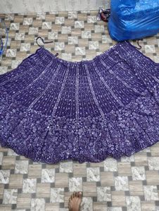 Purple Bridal Lehenga Choli