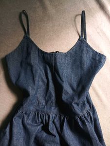Denim Fit &amp; Flare Dress