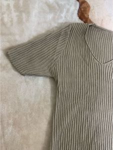 Ribbed Knit Top - Casual Style
