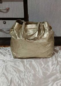 Metallic Gold Tote Bag