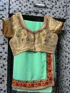 Beautiful Green Colour Saree