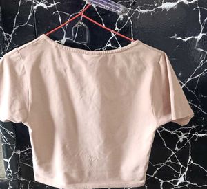 Beige Square Neck Top🥖✨