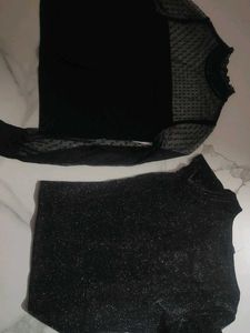 Chic Black Top Set