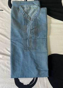 denim kurta