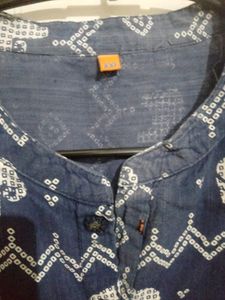 Painted Suit Kurti With Plazzo💙