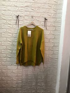 Fusion Max Yellow Knit Sweater