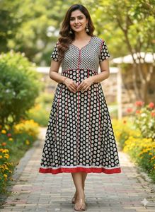 Chic Polka Dot Fit & Flare Dress👗