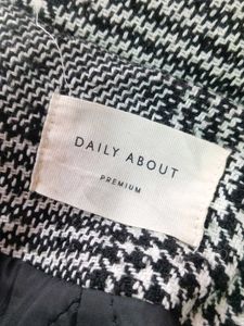 Tweed Check overcoat