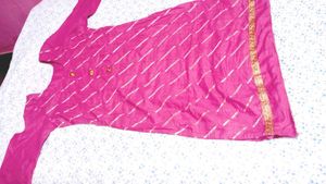 Pink Printed Kurta