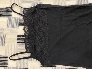 Lace Black Tank Top