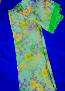 Floral Print Saree