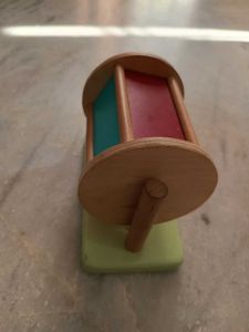 Montessori Drum Educational Spining Rainbow Wheel