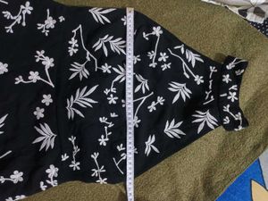 Floral Black Dress