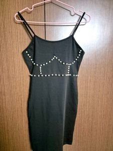 Urbanic Little Black Dress With Pearls | 30 To 34