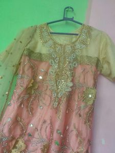 Elegant Embroidered Kameez With Dupatta