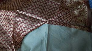 Silver Banarasi Saree