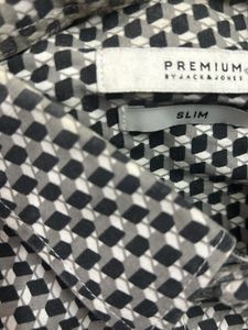 Black And White Checked Jack N Jones Shirt